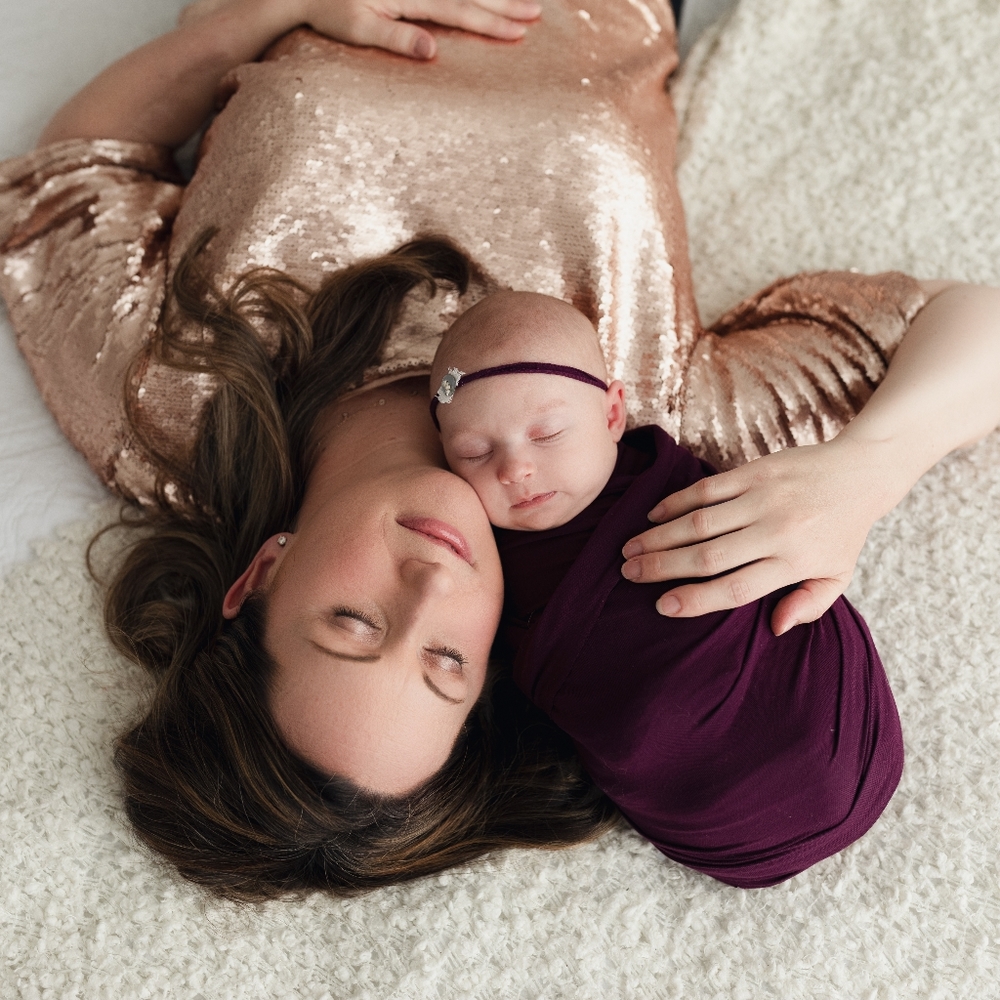 Peyton & Parker Rose Gold Sequins Boxy Top